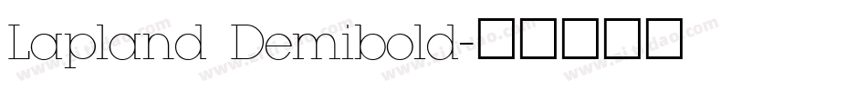 Lapland Demibold字体转换